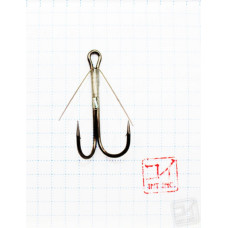 Крючок Koi Weedless Double Hook № 1/0 , BN, двойник незацепляйка (5 шт.) KH2325-1/0BN