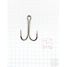 Крючок Koi Short Double Hook № 1/0 , BN, двойник (10 шт.) KH2311-1/0BN