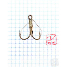 Крючок Koi Weedless Treble Hook № 1/0 , BN, тройник незацепляйка (5 шт.) KH2335-1/0BN