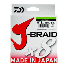 Леска плетеная Daiwa J-Braid X8 300м 0,24мм зеленая