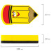 Стиратели магнитные для доски Карандаш 55х100 мм 3 шт 237508. (5)