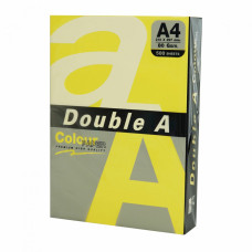 Бумага цветная DOUBLE A А4 80 г/м2 500 л интенсив желтая 115127 (1)