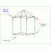 Шатер Митек Беседка 3х3 м без стенок (2 места) (Зеленый)