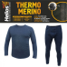 Мужское термобелье Helios Thermo-Merino комплект темно-серый (XL)