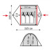 Палатка Tramp Quick 3 V2 зеленая TRT-097
